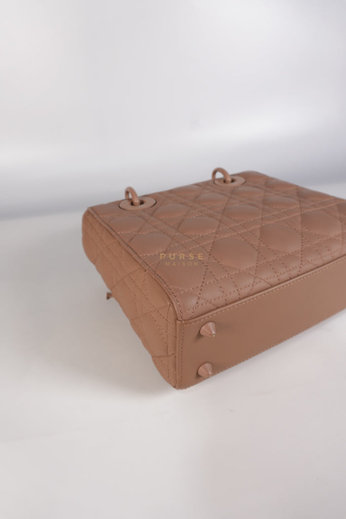 Lady Dior MyABCDior Small in Matte Pink Blush Cannage Lambskin Leather | Purse Maison Luxury Bags Shop