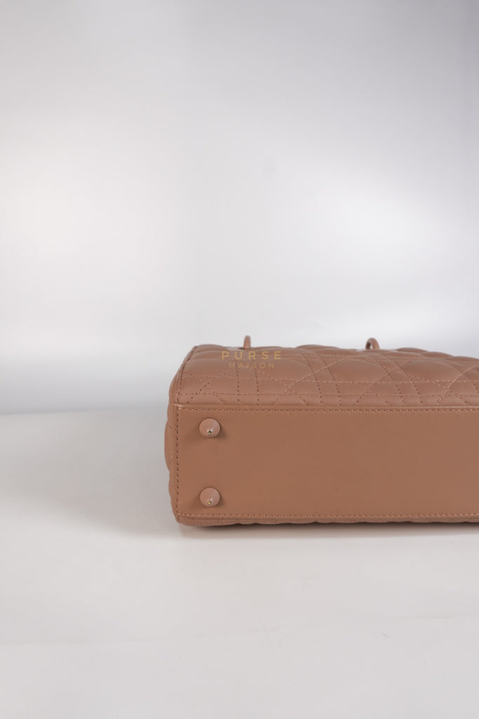 Lady Dior MyABCDior Small in Matte Pink Blush Cannage Lambskin Leather | Purse Maison Luxury Bags Shop