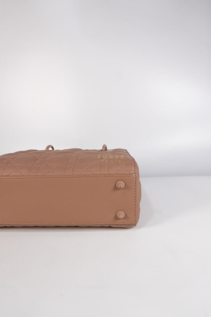 Lady Dior MyABCDior Small in Matte Pink Blush Cannage Lambskin Leather | Purse Maison Luxury Bags Shop