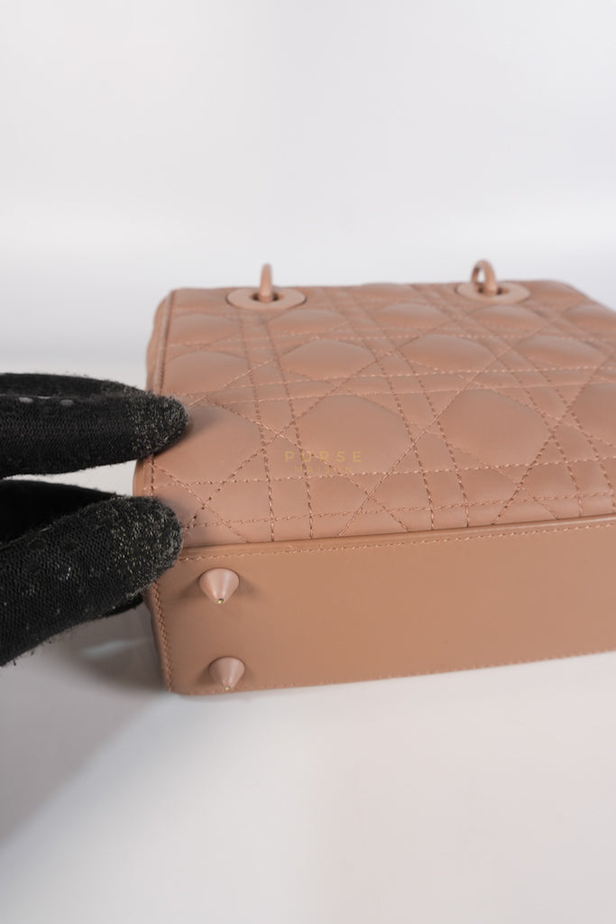 Lady Dior MyABCDior Small in Matte Pink Blush Cannage Lambskin Leather | Purse Maison Luxury Bags Shop