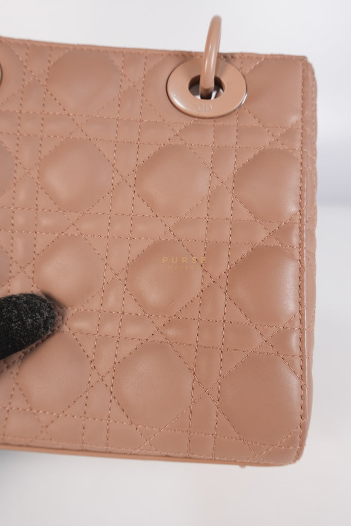Lady Dior MyABCDior Small in Matte Pink Blush Cannage Lambskin Leather | Purse Maison Luxury Bags Shop