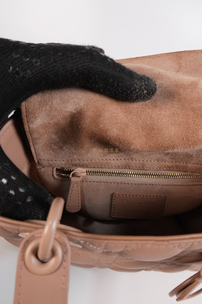 Lady Dior MyABCDior Small in Matte Pink Blush Cannage Lambskin Leather | Purse Maison Luxury Bags Shop