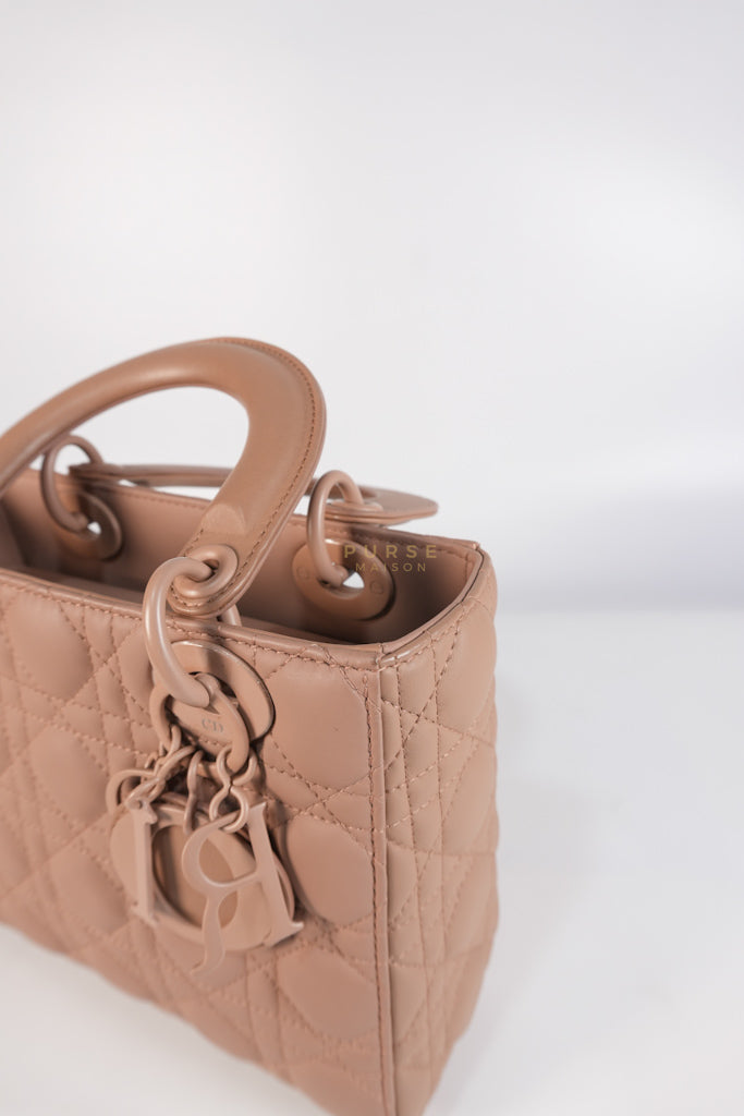 Lady Dior MyABCDior Small in Matte Pink Blush Cannage Lambskin Leather | Purse Maison Luxury Bags Shop