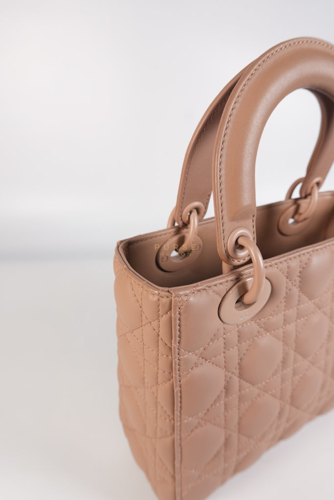 Lady Dior MyABCDior Small in Matte Pink Blush Cannage Lambskin Leather | Purse Maison Luxury Bags Shop