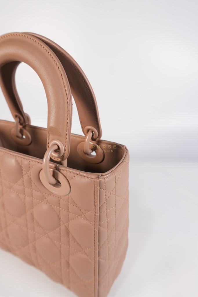 Lady Dior MyABCDior Small in Matte Pink Blush Cannage Lambskin Leather | Purse Maison Luxury Bags Shop
