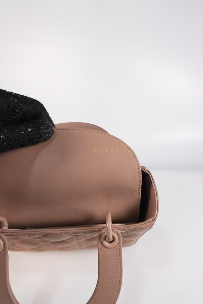 Lady Dior MyABCDior Small in Matte Pink Blush Cannage Lambskin Leather | Purse Maison Luxury Bags Shop