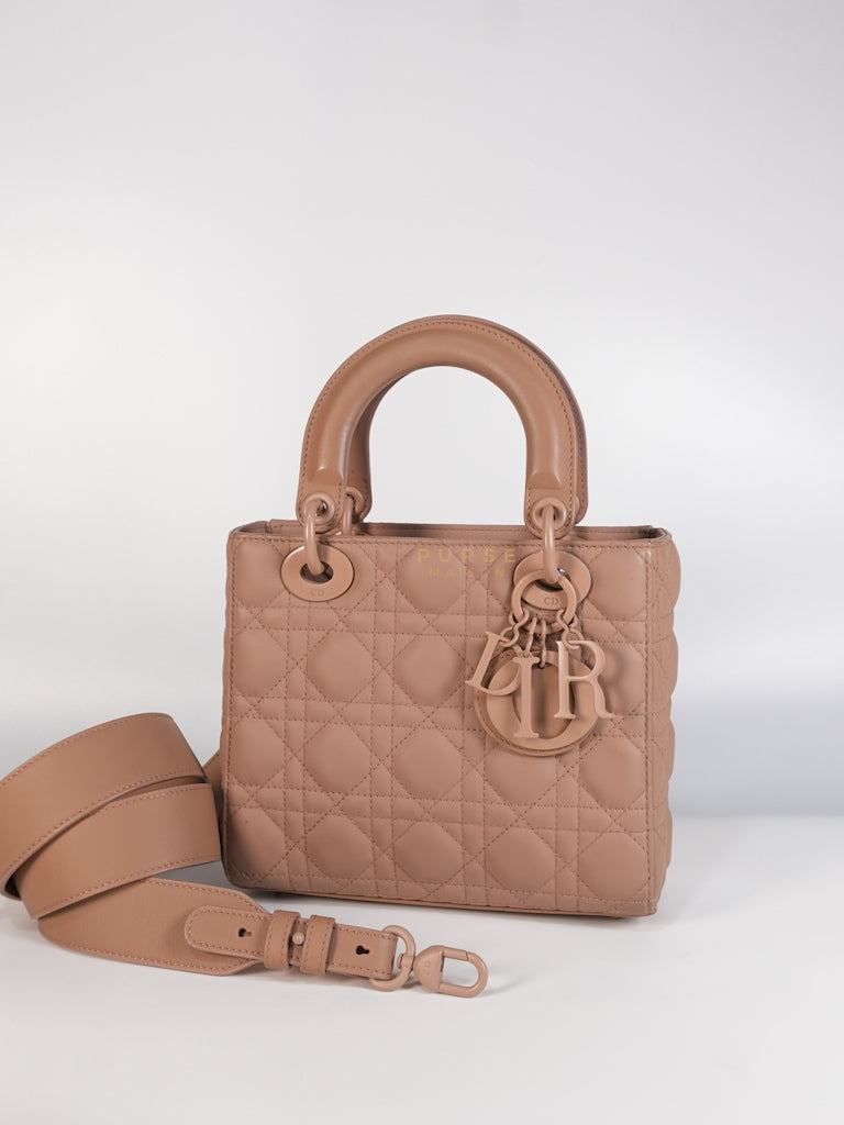 Lady Dior MyABCDior Small in Matte Pink Blush Cannage Lambskin Leather | Purse Maison Luxury Bags Shop