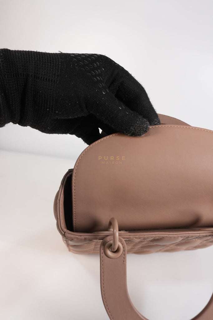 Lady Dior MyABCDior Small in Matte Pink Blush Cannage Lambskin Leather | Purse Maison Luxury Bags Shop