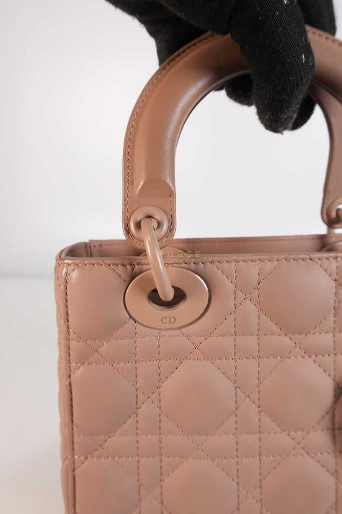 Lady Dior MyABCDior Small in Matte Pink Blush Cannage Lambskin Leather | Purse Maison Luxury Bags Shop