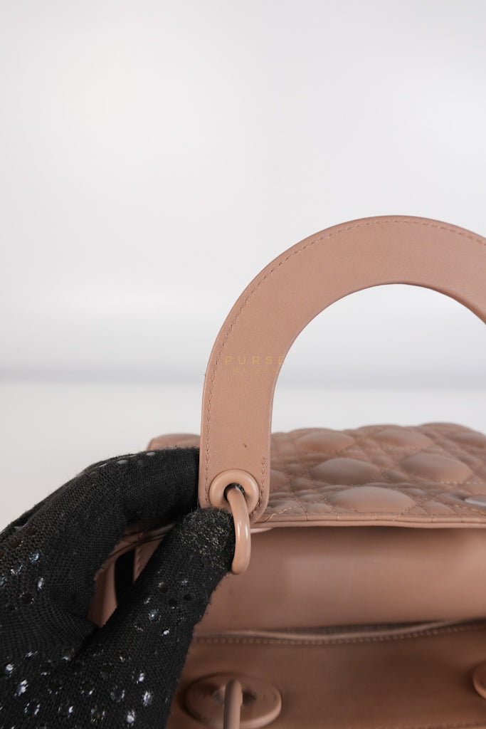 Lady Dior MyABCDior Small in Matte Pink Blush Cannage Lambskin Leather | Purse Maison Luxury Bags Shop