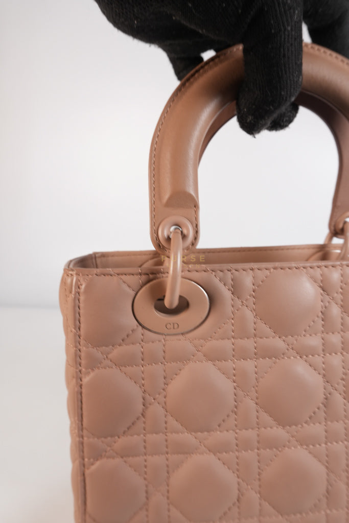 Lady Dior MyABCDior Small in Matte Pink Blush Cannage Lambskin Leather | Purse Maison Luxury Bags Shop