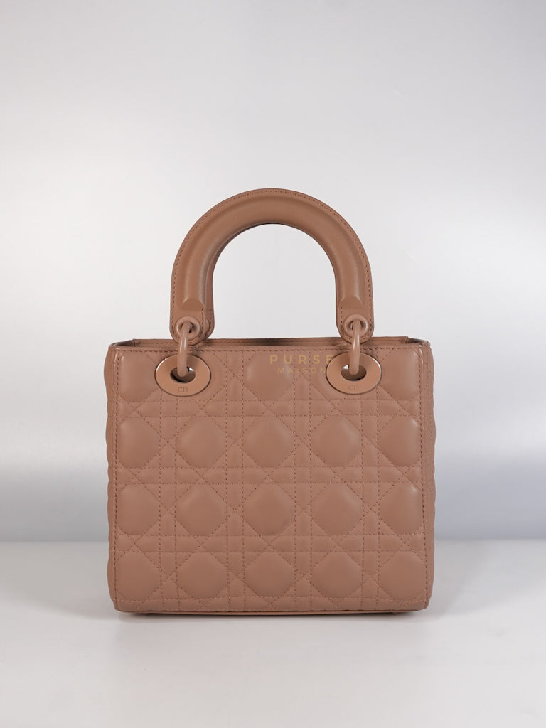 Lady Dior MyABCDior Small in Matte Pink Blush Cannage Lambskin Leather | Purse Maison Luxury Bags Shop
