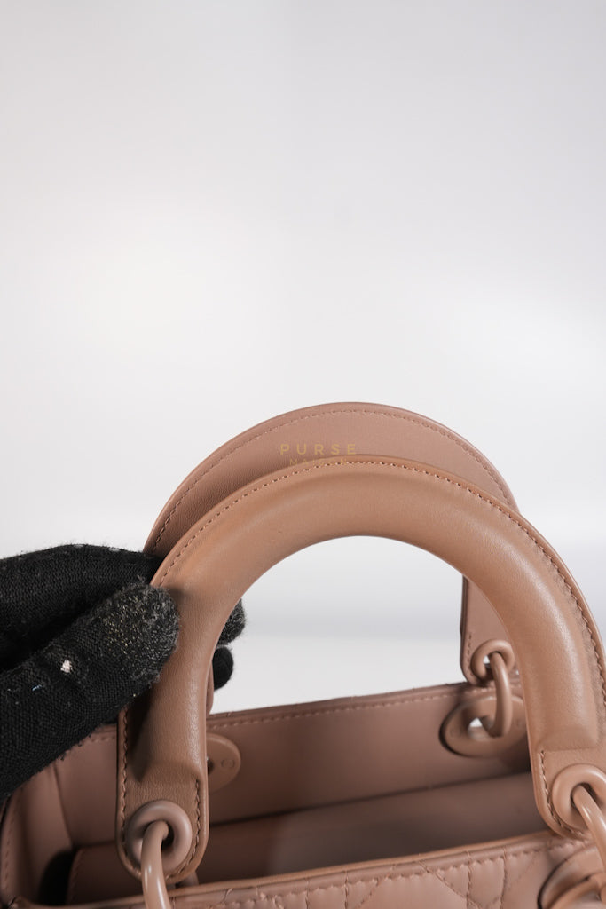 Lady Dior MyABCDior Small in Matte Pink Blush Cannage Lambskin Leather | Purse Maison Luxury Bags Shop