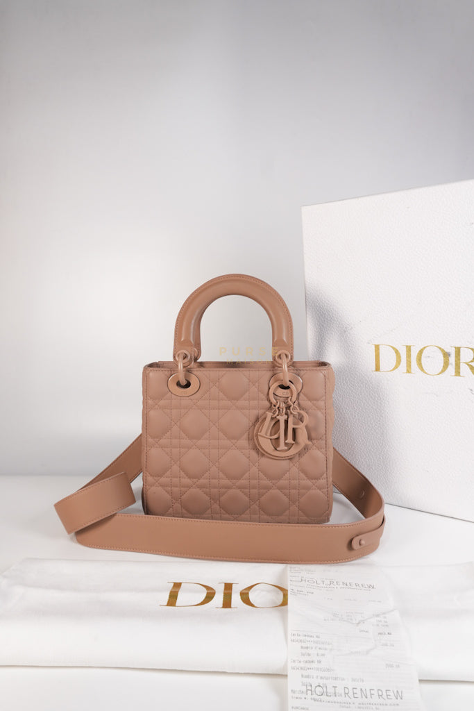 Lady Dior MyABCDior Small in Matte Pink Blush Cannage Lambskin Leather | Purse Maison Luxury Bags Shop