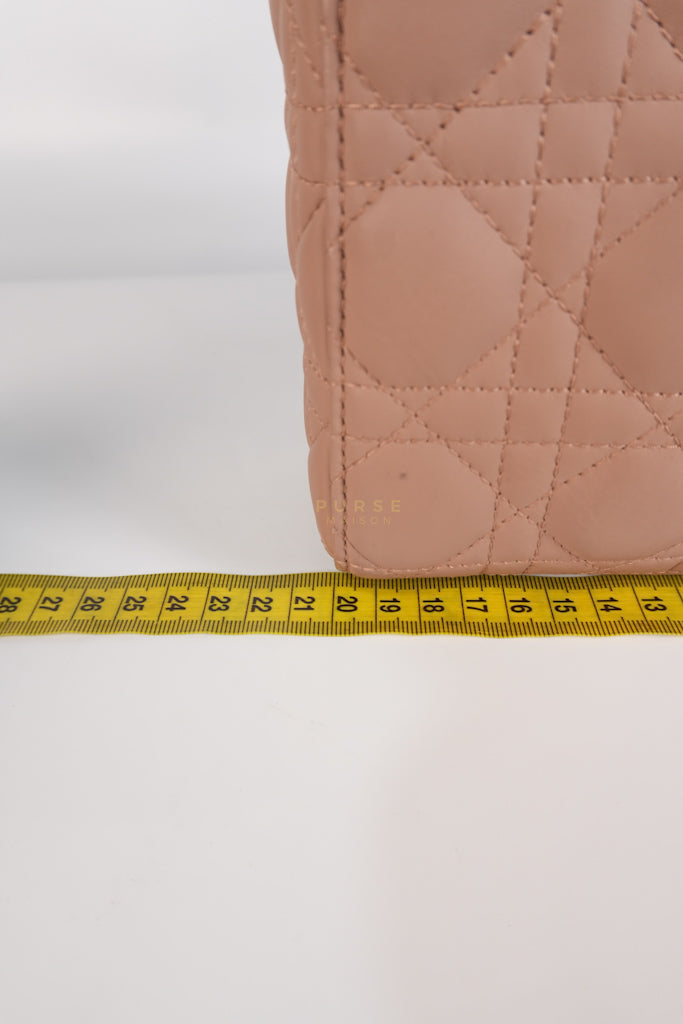 Lady Dior MyABCDior Small in Matte Pink Blush Cannage Lambskin Leather | Purse Maison Luxury Bags Shop