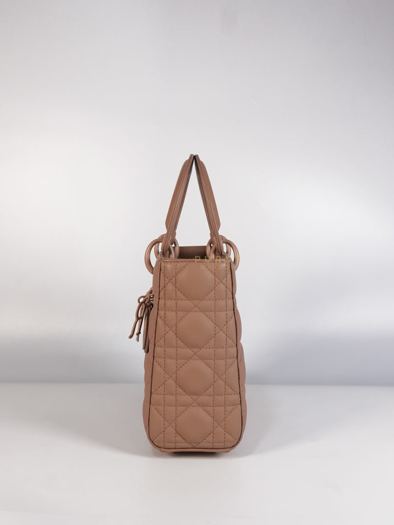 Lady Dior MyABCDior Small in Matte Pink Blush Cannage Lambskin Leather | Purse Maison Luxury Bags Shop