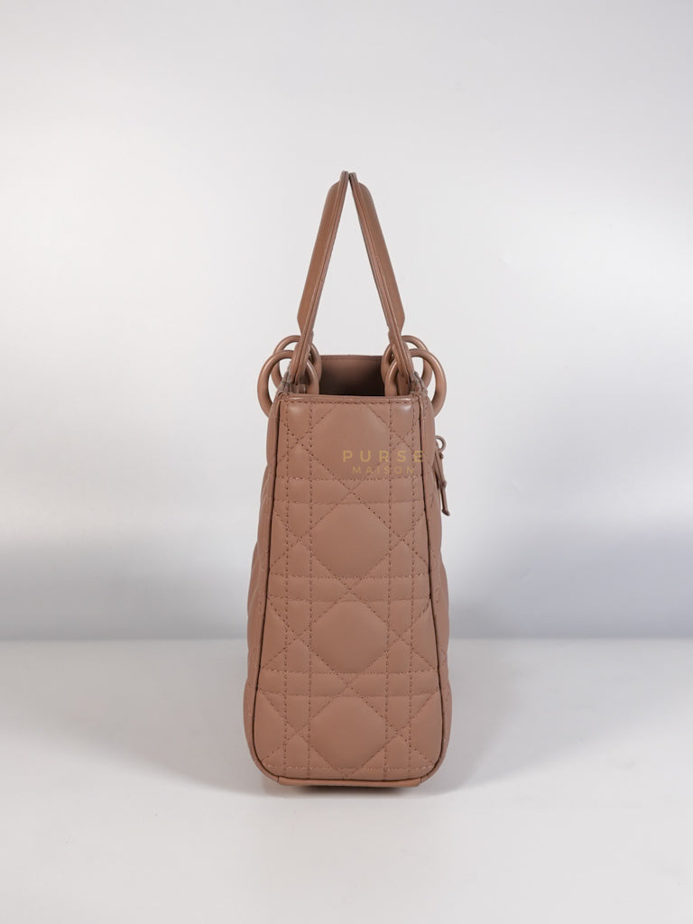 Lady Dior MyABCDior Small in Matte Pink Blush Cannage Lambskin Leather | Purse Maison Luxury Bags Shop