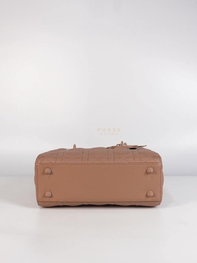 Lady Dior MyABCDior Small in Matte Pink Blush Cannage Lambskin Leather | Purse Maison Luxury Bags Shop