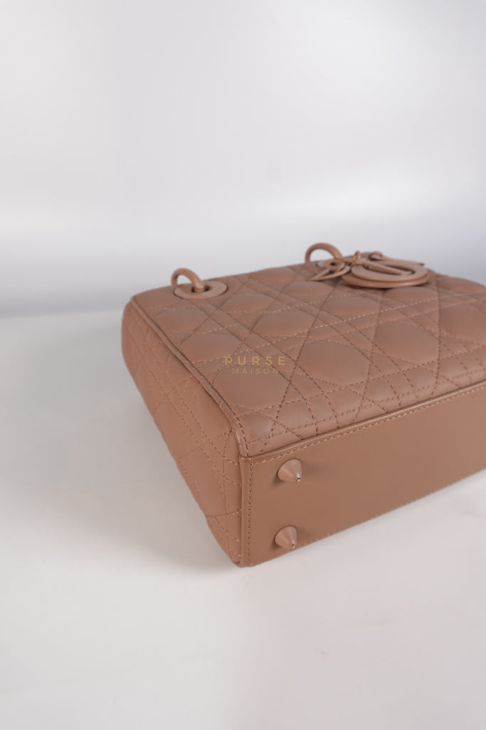 Lady Dior MyABCDior Small in Matte Pink Blush Cannage Lambskin Leather | Purse Maison Luxury Bags Shop