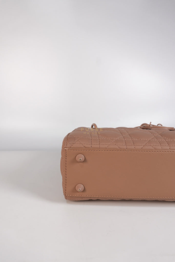 Lady Dior MyABCDior Small in Matte Pink Blush Cannage Lambskin Leather | Purse Maison Luxury Bags Shop