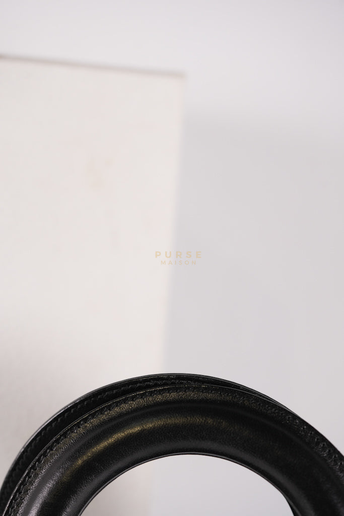 Lady Dior Small Lucky Badges in Black Cannage Lambskin Leather and Light Gold Hardware | Purse Maison Luxury Bags Shop