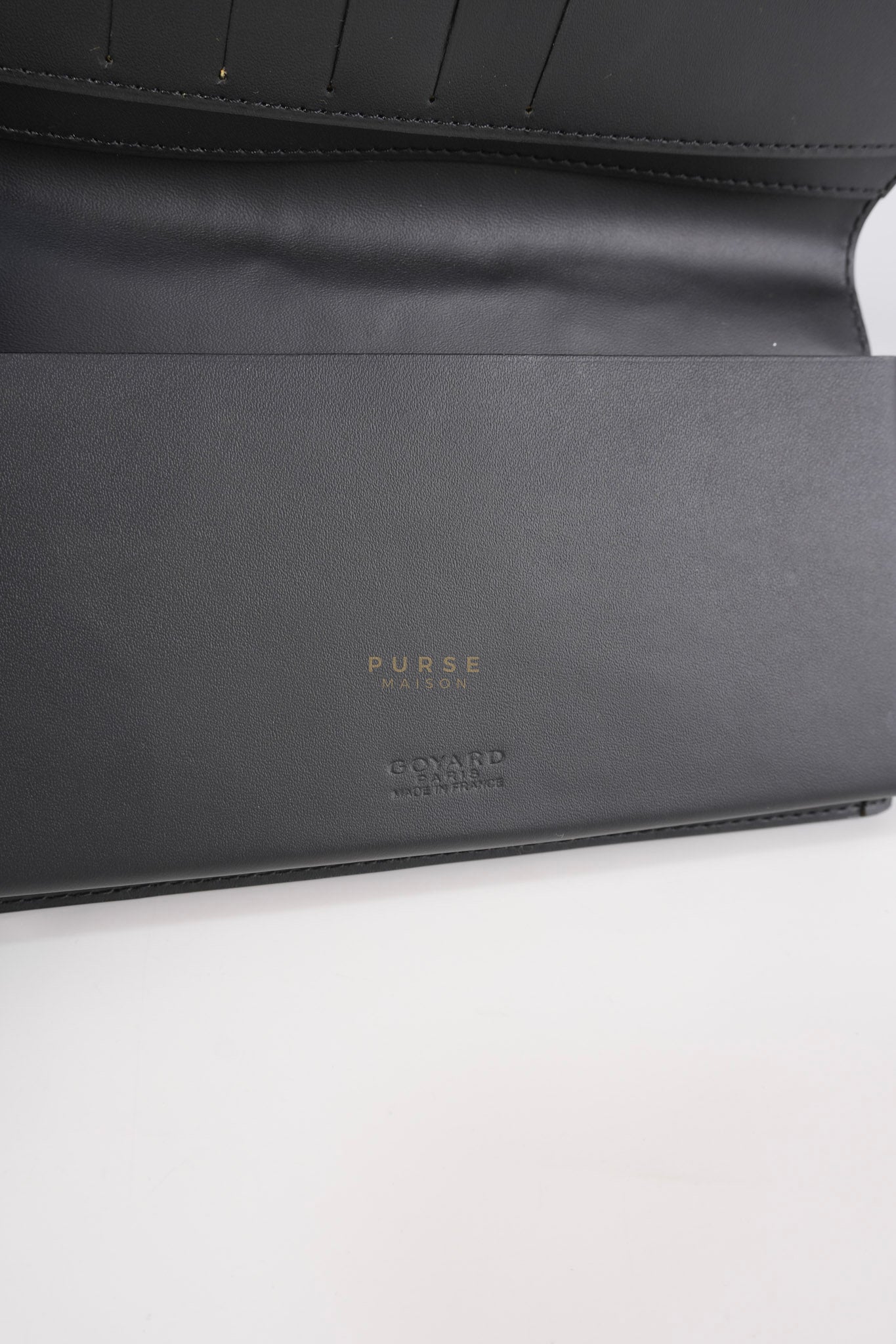 Lambert Long Wallet in Black (Noir) Goyardine Canvas | Purse Maison Luxury Bags Shop