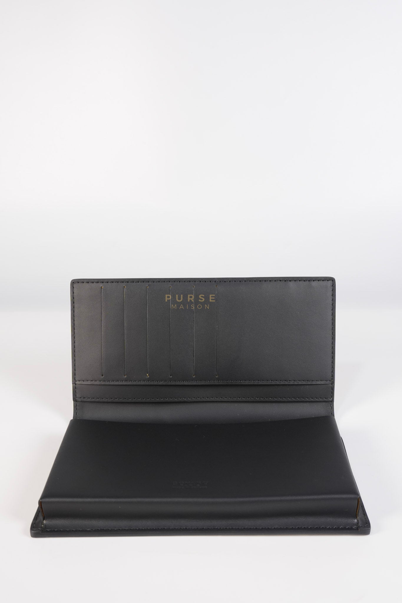 Lambert Long Wallet in Black (Noir) Goyardine Canvas | Purse Maison Luxury Bags Shop