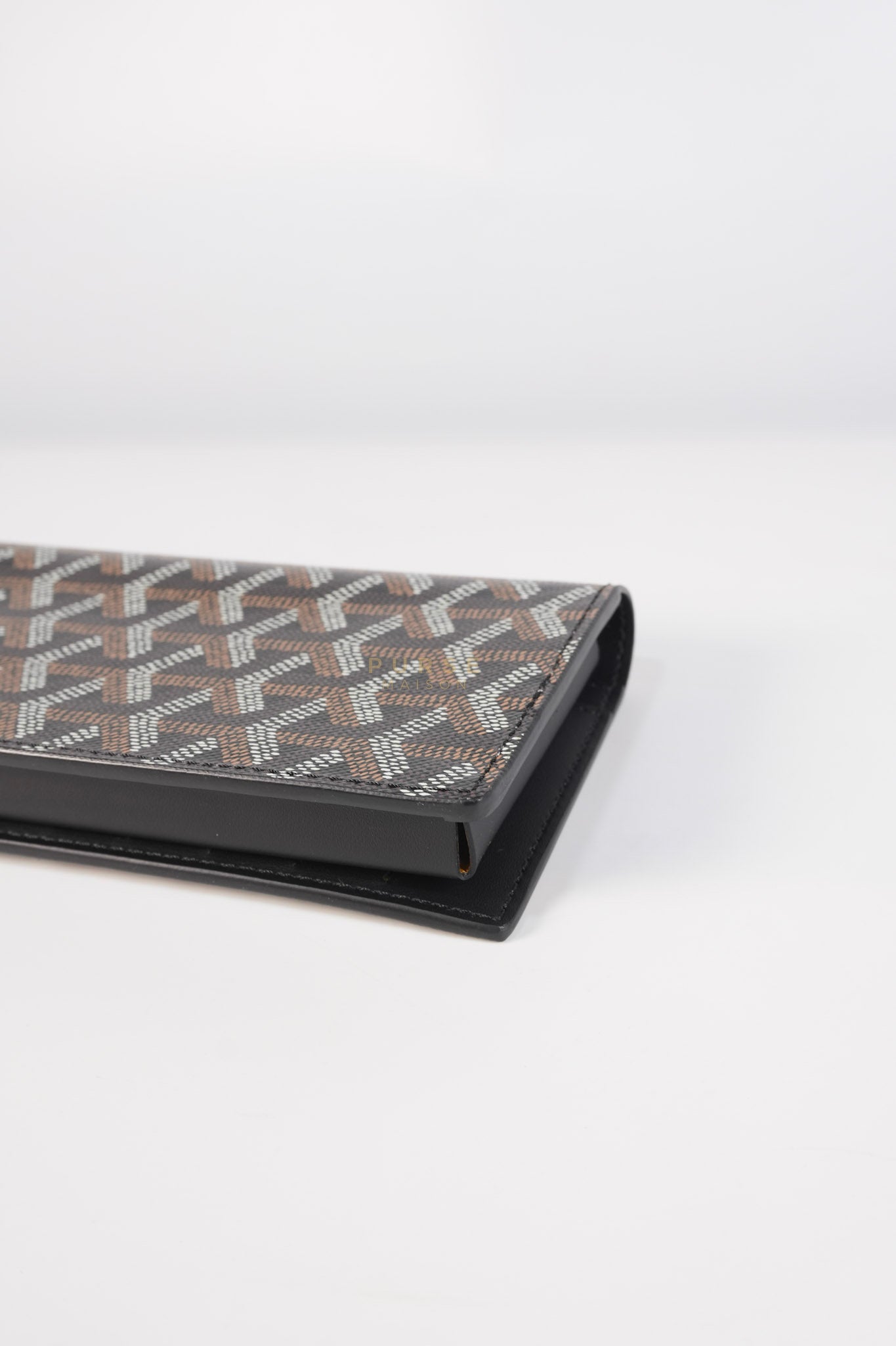 Lambert Long Wallet in Black (Noir) Goyardine Canvas | Purse Maison Luxury Bags Shop