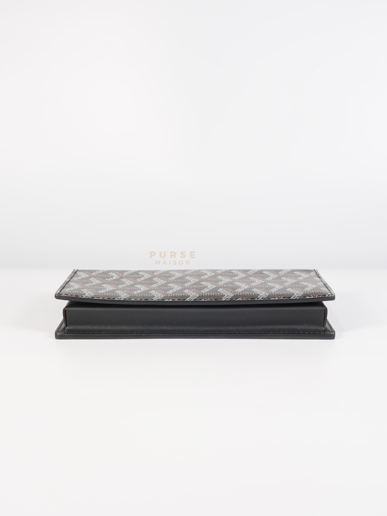 Lambert Long Wallet in Black (Noir) Goyardine Canvas | Purse Maison Luxury Bags Shop