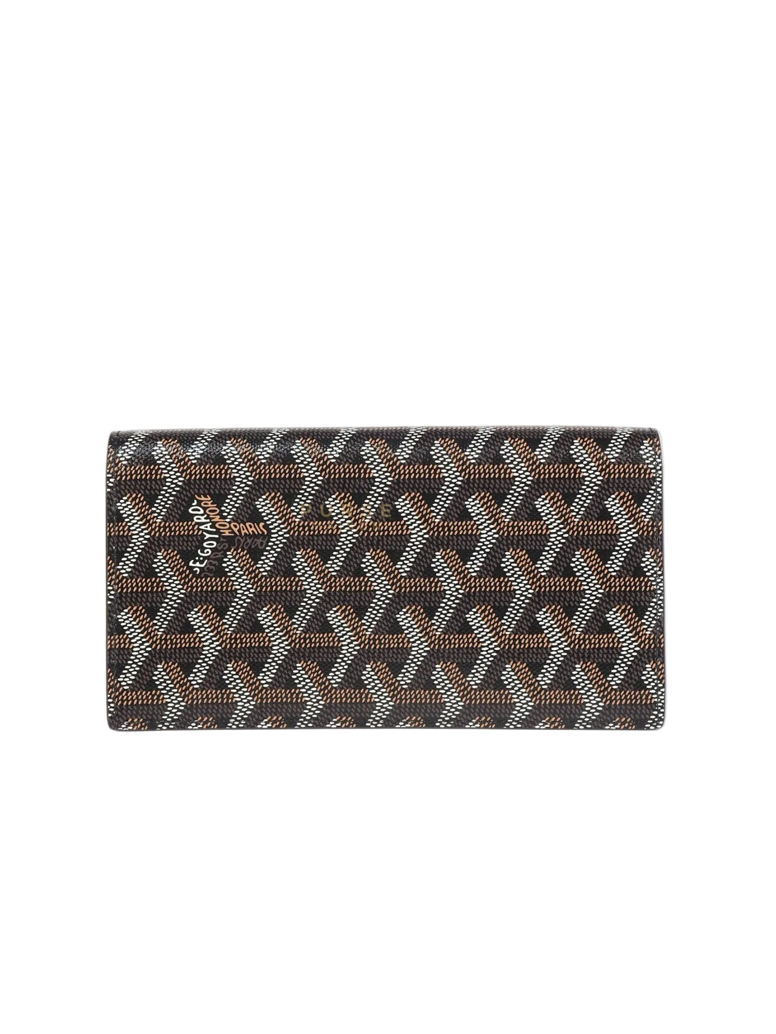 Lambert Long Wallet in Black (Noir) Goyardine Canvas | Purse Maison Luxury Bags Shop