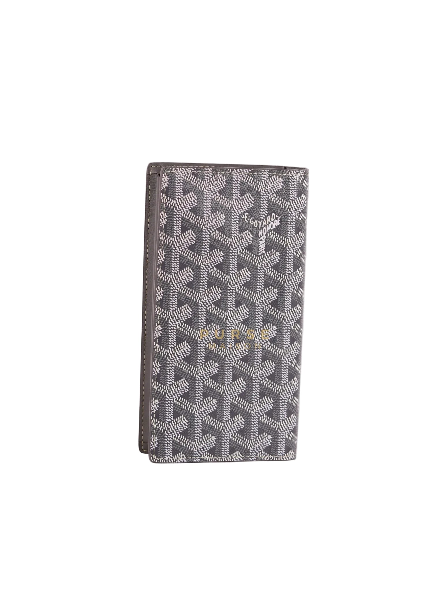 Lambert Long Wallet in Gray Goyardine Canvas | Purse Maison Luxury Bags Shop