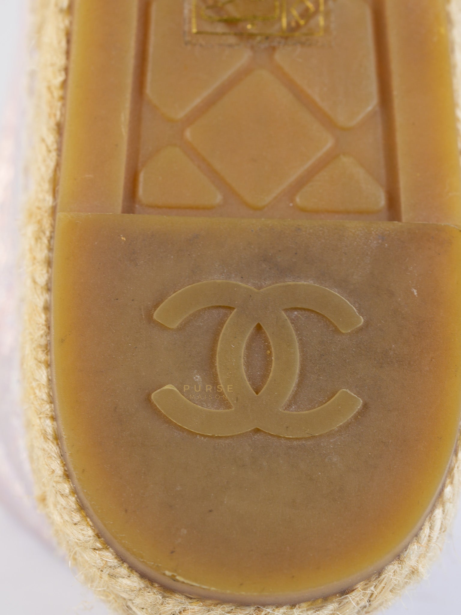 Laminated Lambskin Pink Grosgrain Embroidered CC Espadrilles Size 39 EU (24.5cm) | Purse Maison Luxury Bags Shop