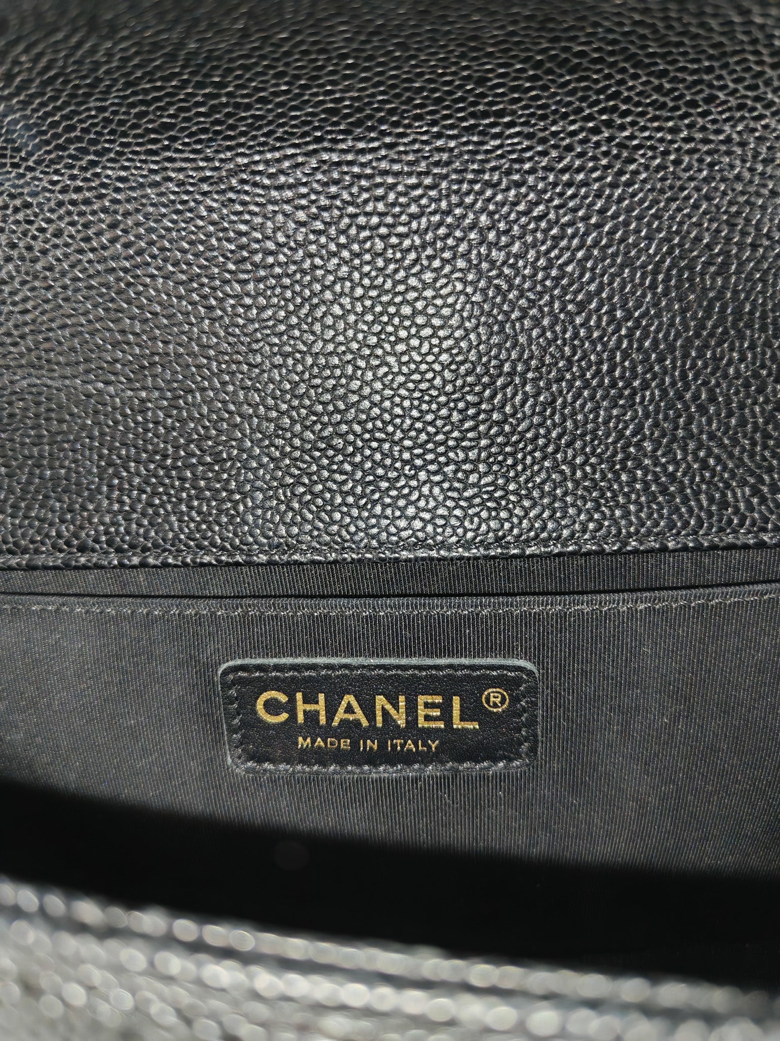 Le Boy Medium in Black Caviar Leather in Aged Gold Hardware (Series 20) | Purse Maison Luxury Bags Shop