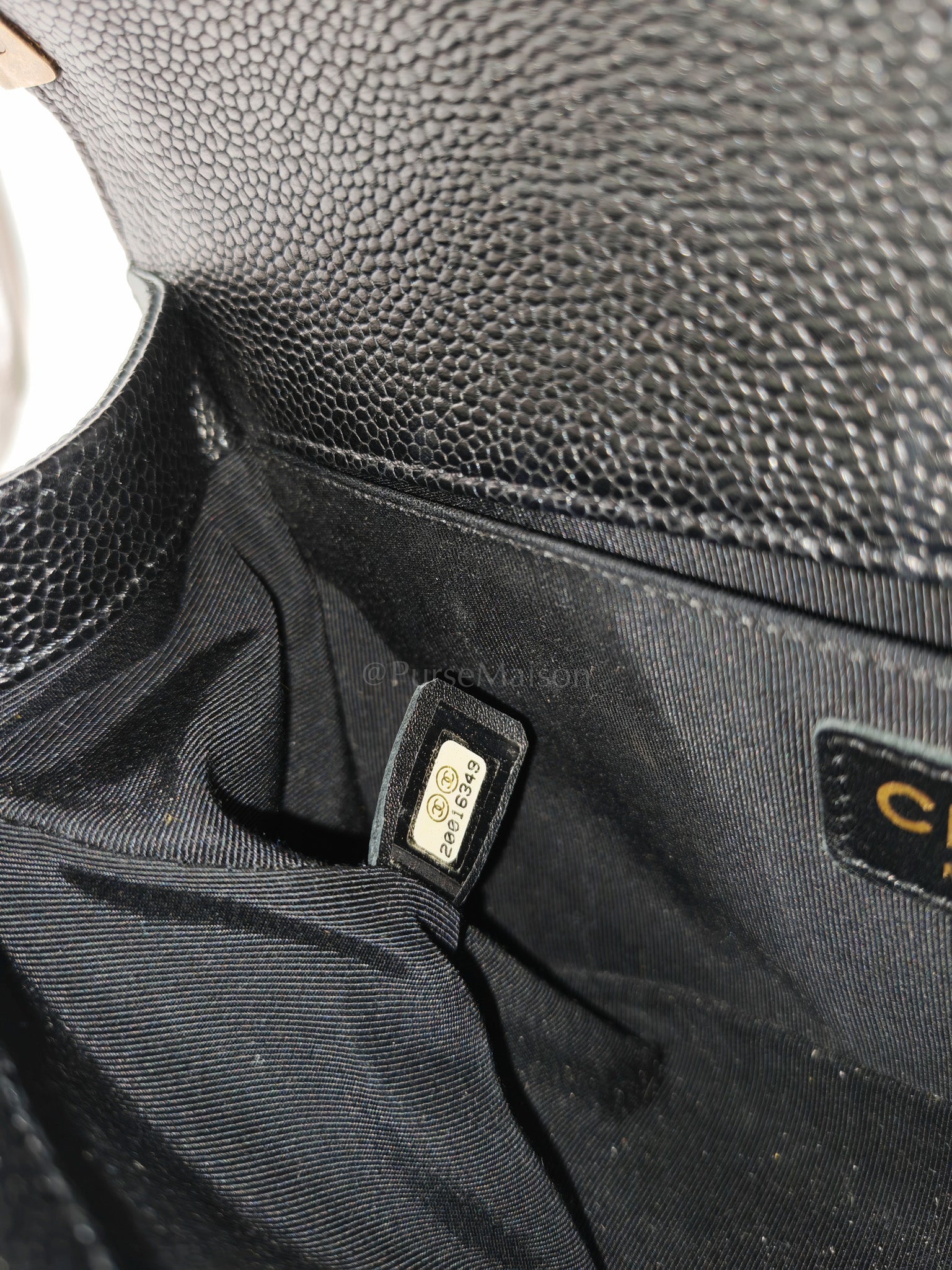 Le Boy Medium in Black Caviar Leather in Aged Gold Hardware (Series 20) | Purse Maison Luxury Bags Shop