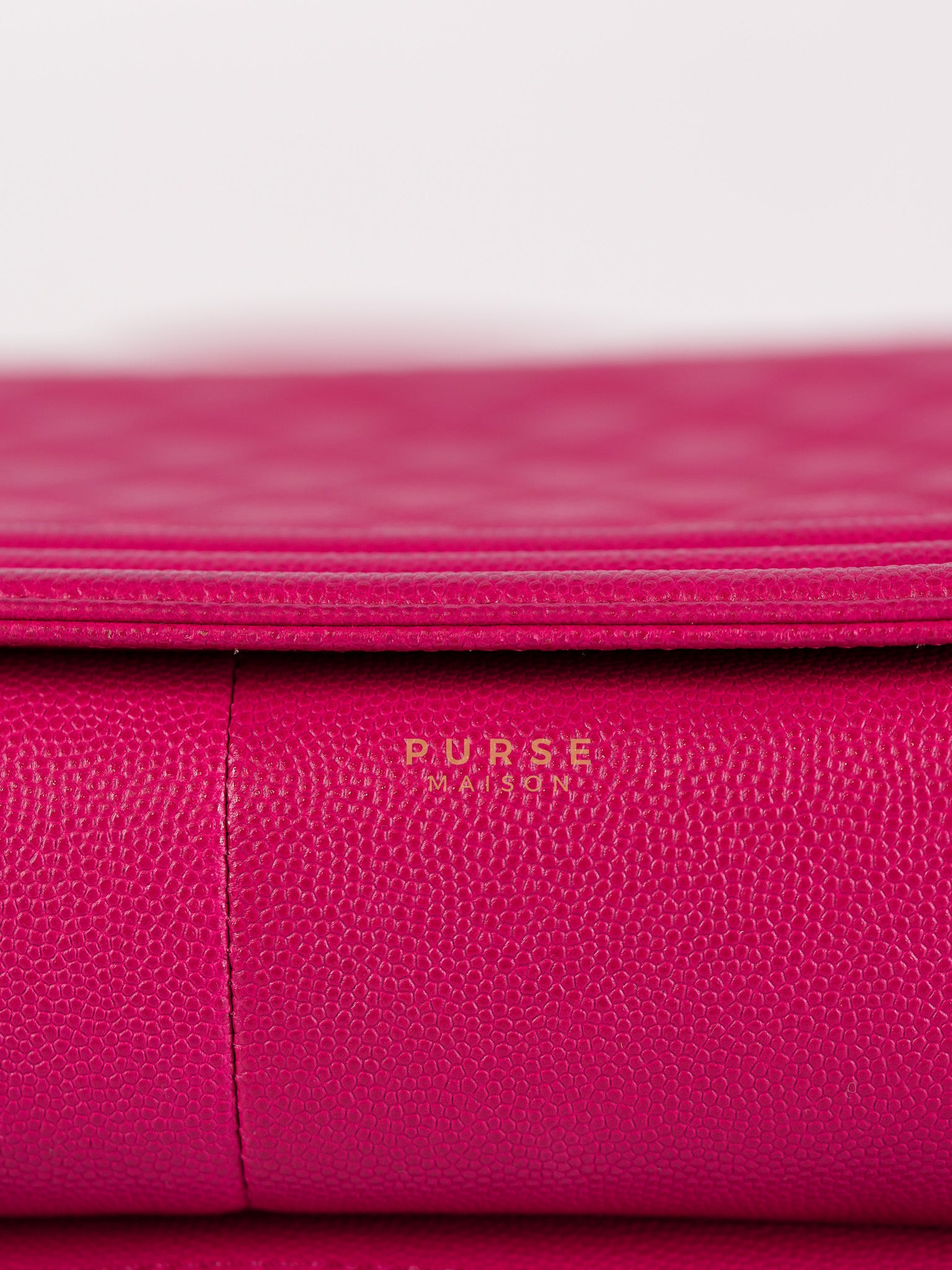 Le Boy New Medium in Pink Caviar Leather & Light Gold Hardware (Series 23) | Purse Maison Luxury Bags Shop