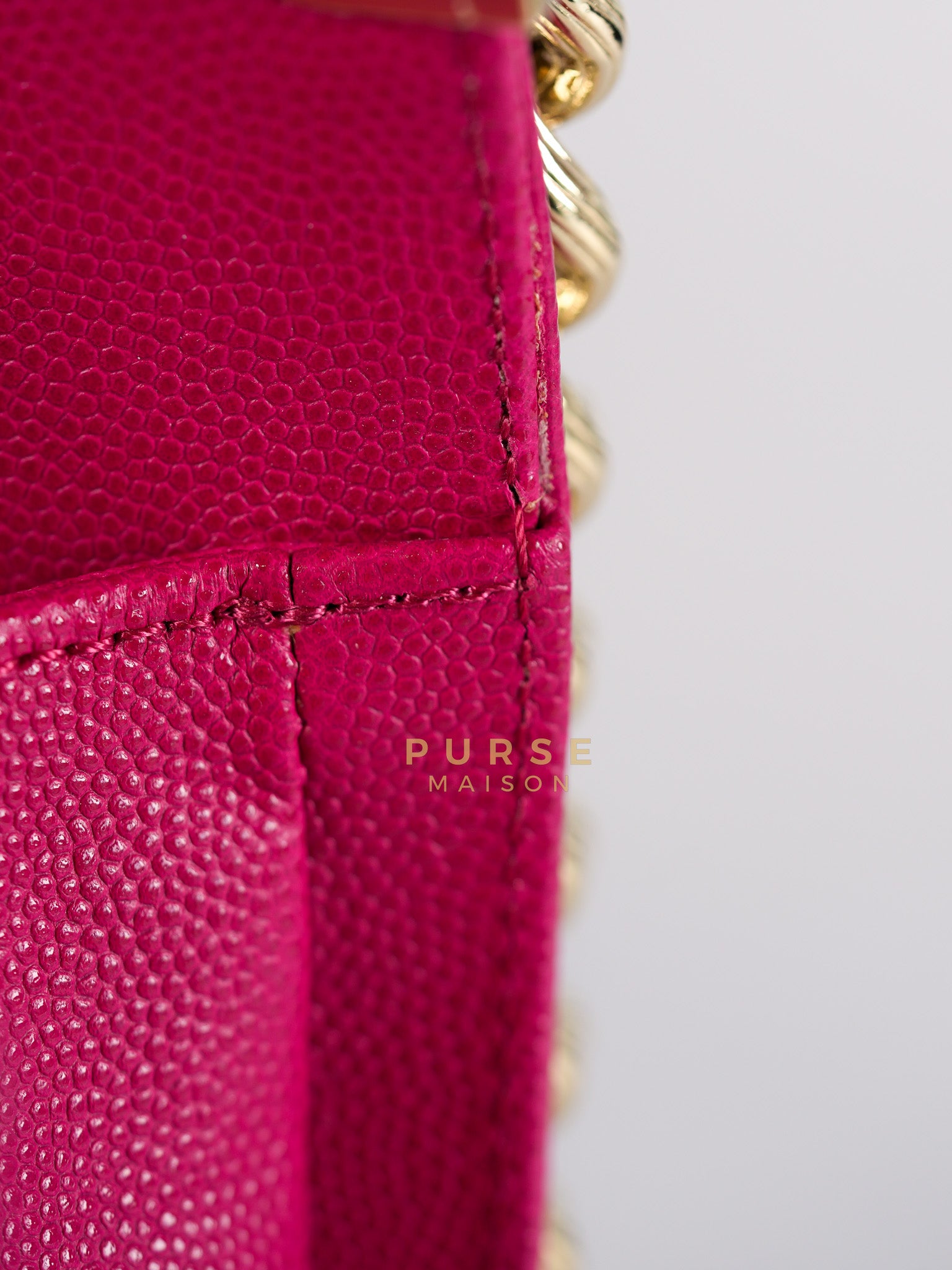 Le Boy New Medium in Pink Caviar Leather & Light Gold Hardware (Series 23) | Purse Maison Luxury Bags Shop