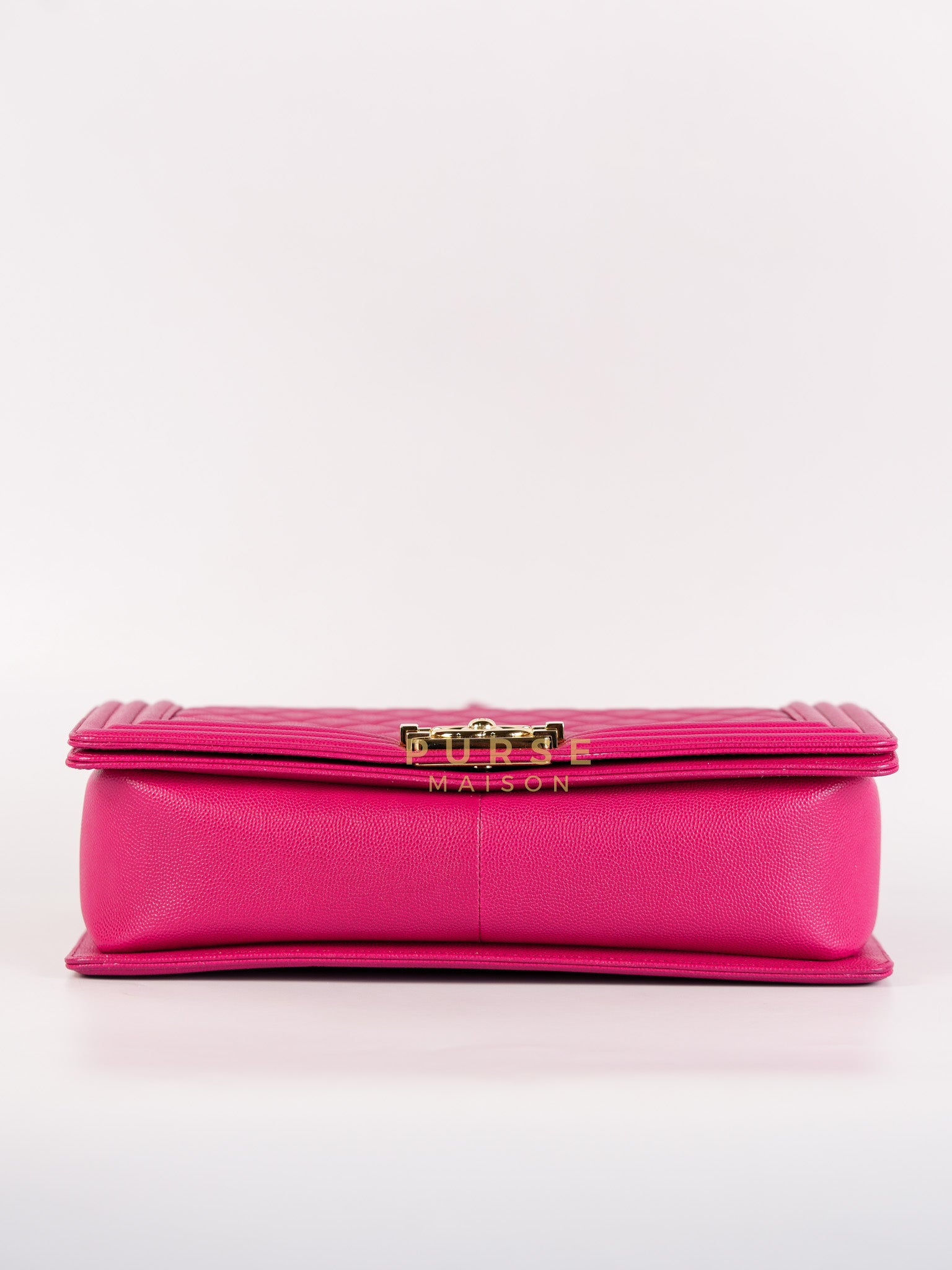 Le Boy New Medium in Pink Caviar Leather & Light Gold Hardware (Series 23) | Purse Maison Luxury Bags Shop