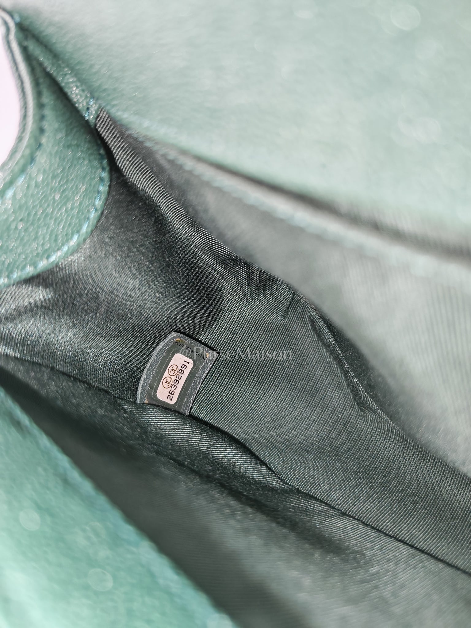 Le Boy Old Medium Green Caviar Leather in Aged Gold Hardware (Series 26) | Purse Maison Luxury Bags Shop