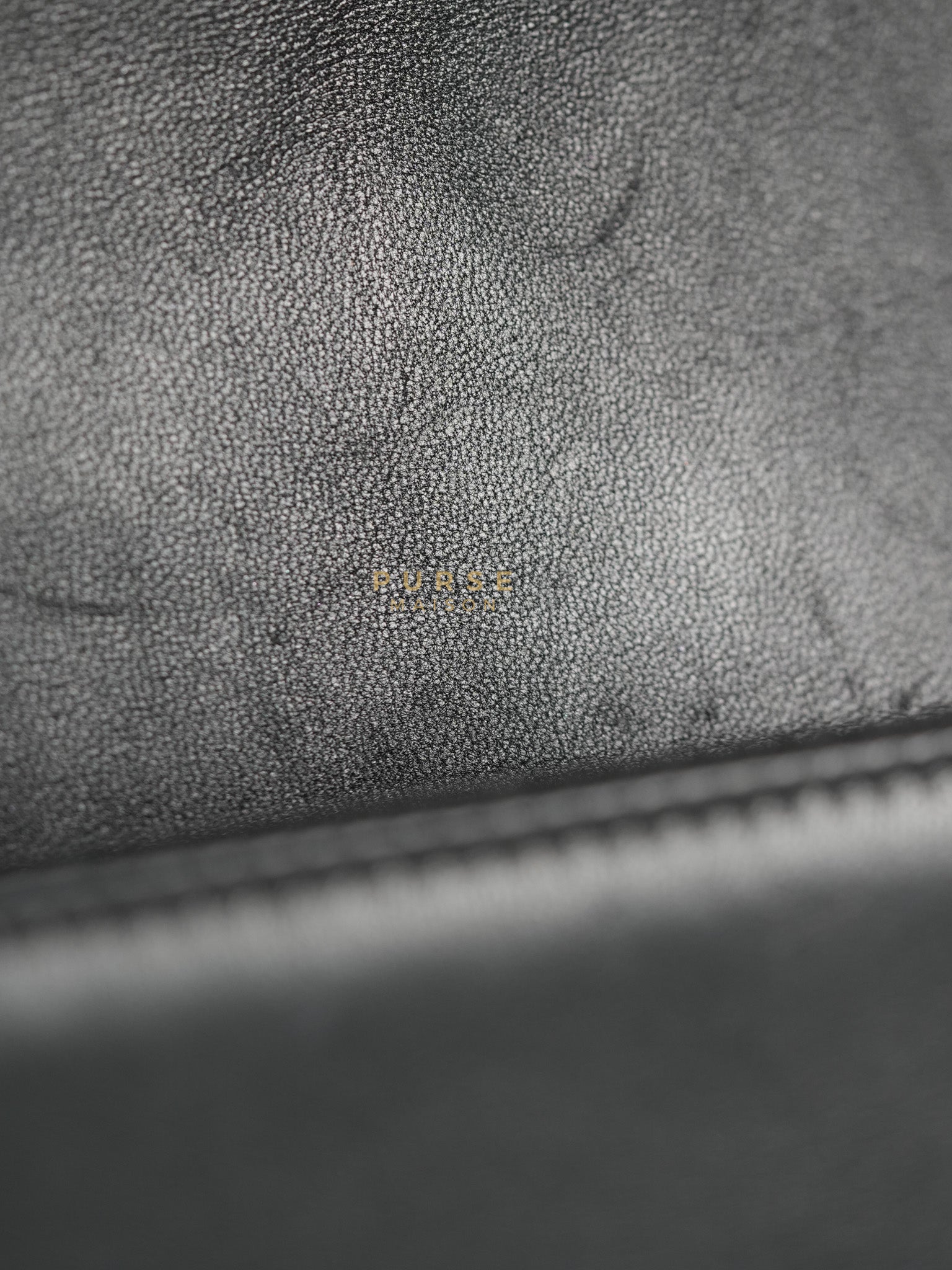 Le Boy Old Medium in Black Quilted Lambskin Leather & Ruthenium Hardware (Series 23) | Purse Maison Luxury Bags Shop