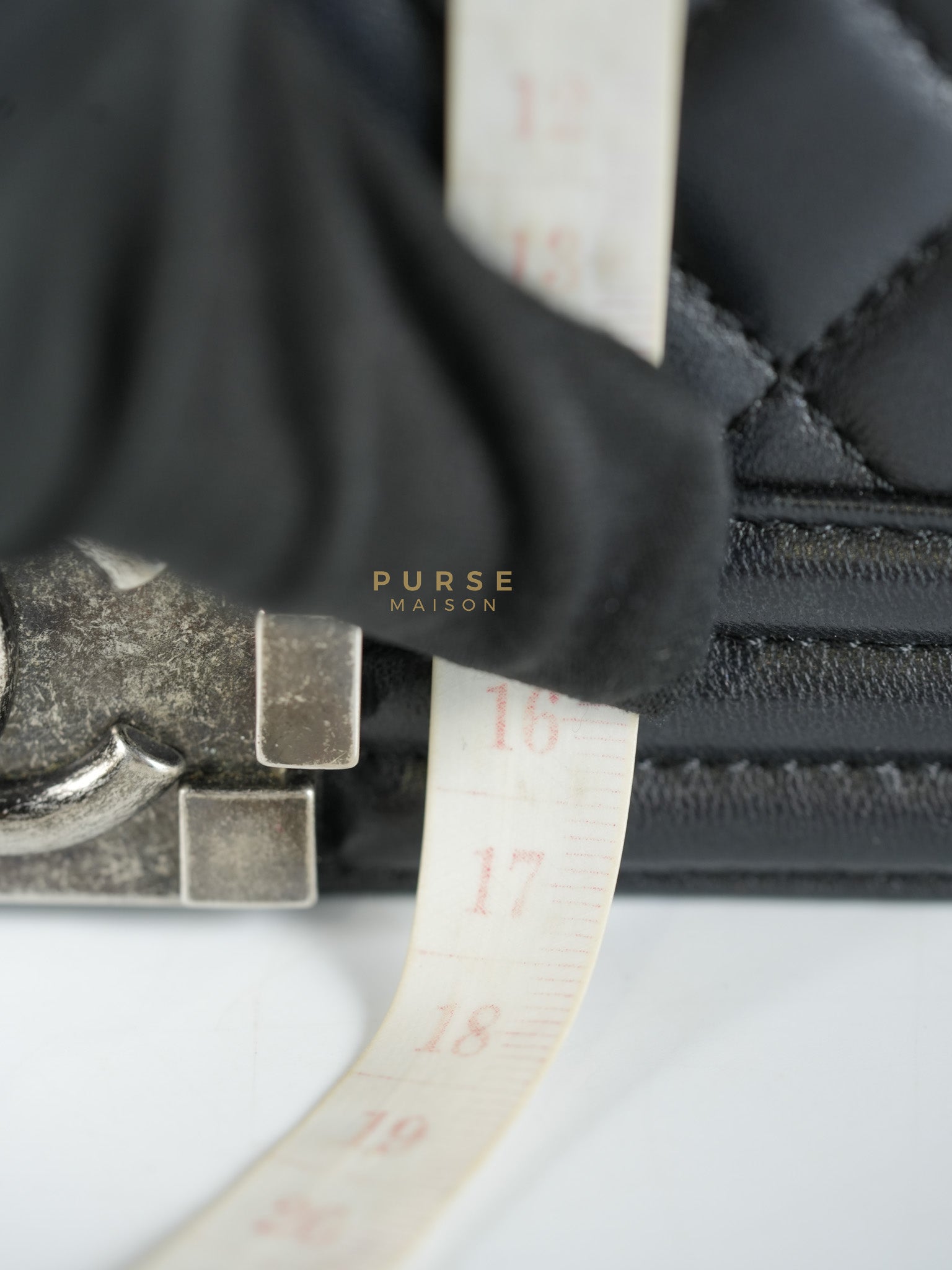 Le Boy Old Medium in Black Quilted Lambskin Leather & Ruthenium Hardware (Series 23) | Purse Maison Luxury Bags Shop