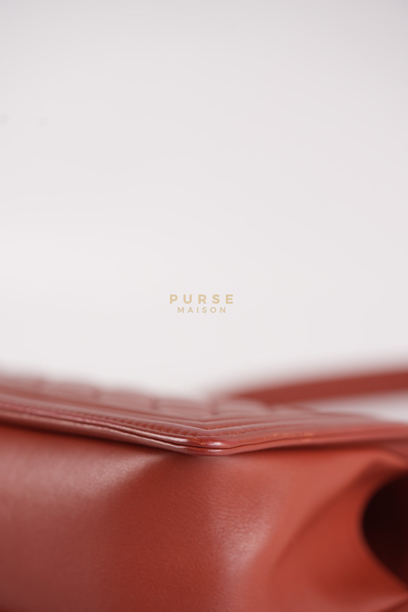 Le Boy Old Medium in Maroon Quilted Lambskin Leather & Aged Gold Hardware Series 25 | Purse Maison Luxury Bags Shop