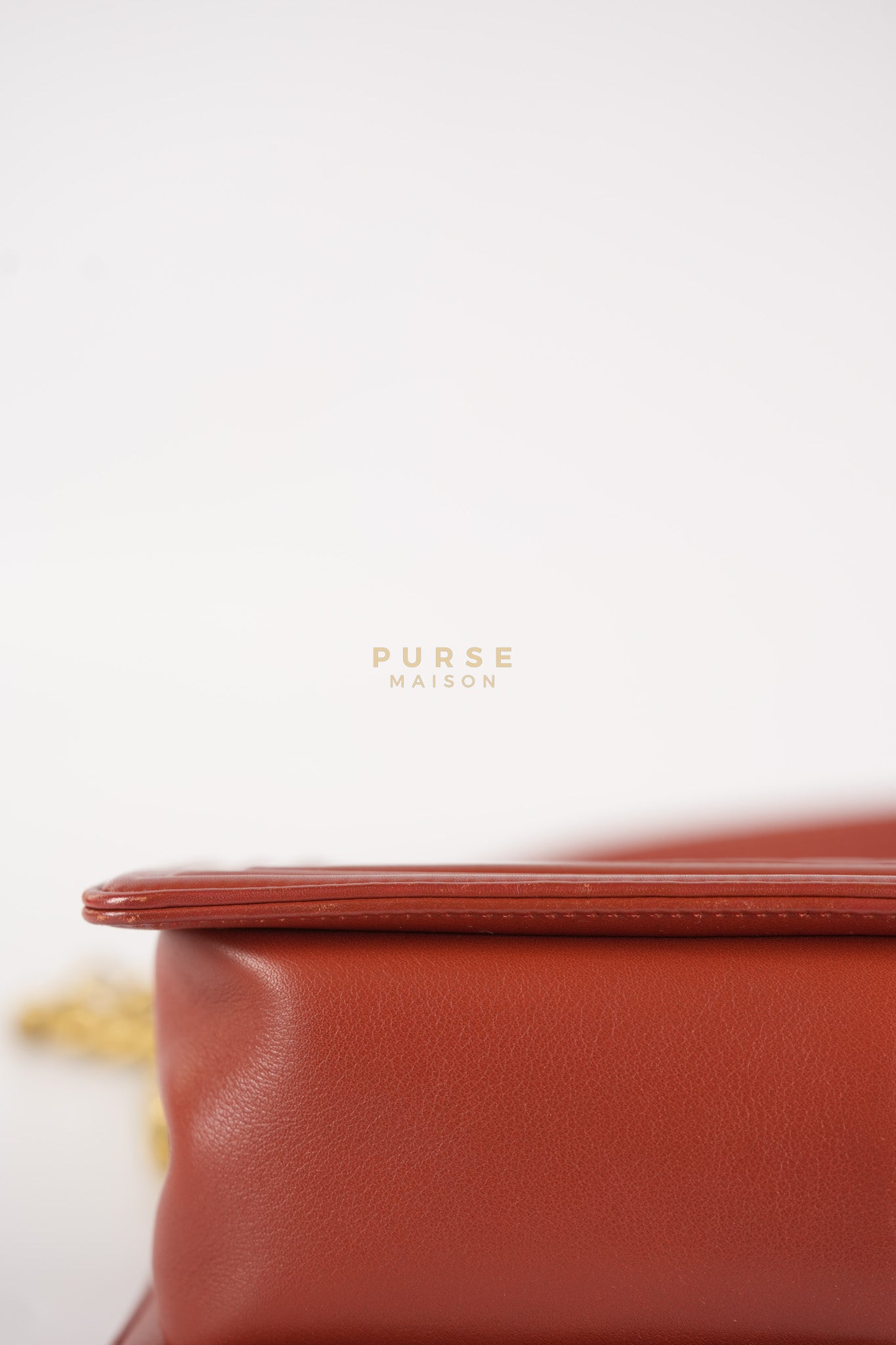 Le Boy Old Medium in Maroon Quilted Lambskin Leather & Aged Gold Hardware Series 25 | Purse Maison Luxury Bags Shop