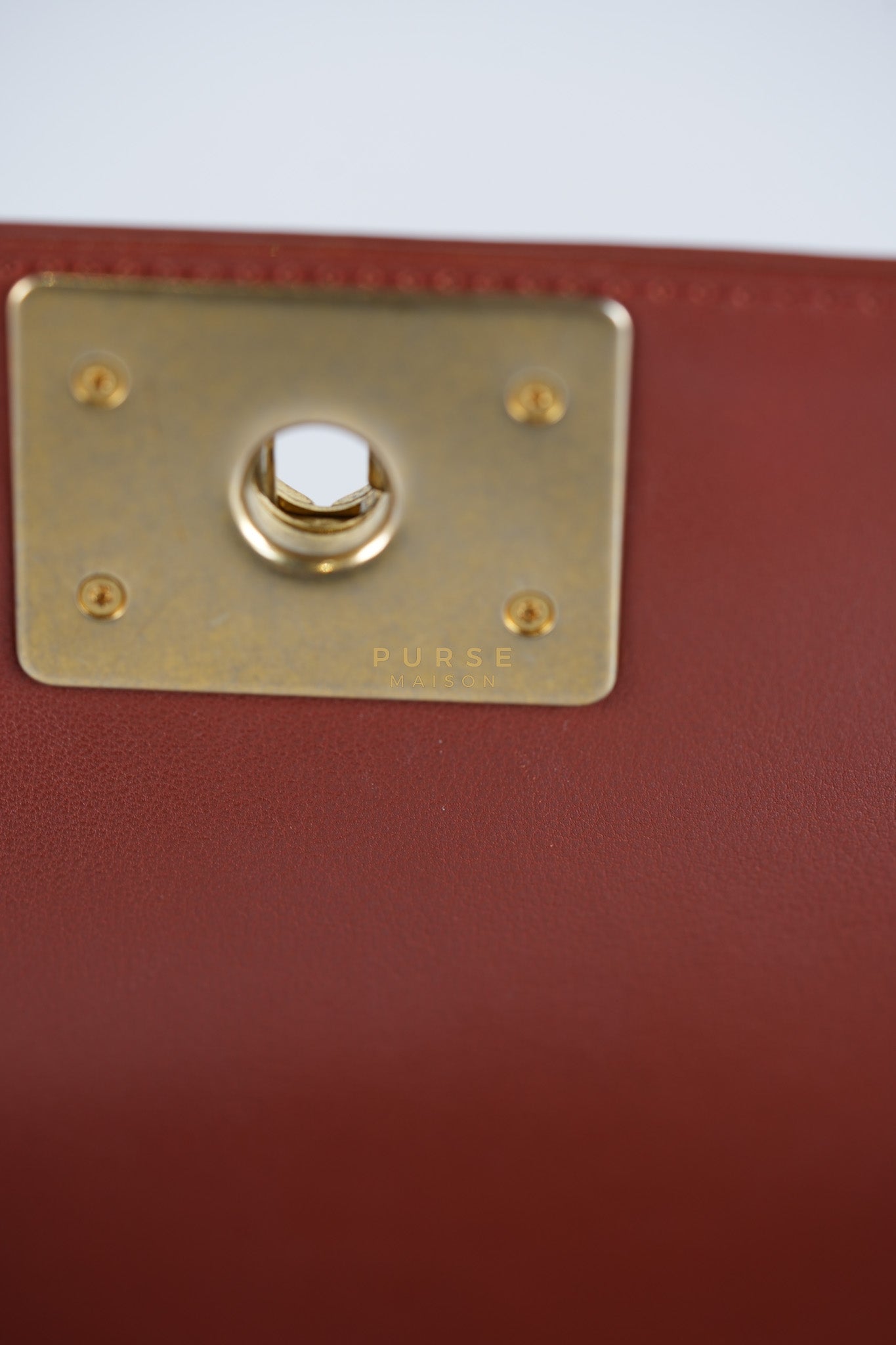 Le Boy Old Medium in Maroon Quilted Lambskin Leather & Aged Gold Hardware Series 25 | Purse Maison Luxury Bags Shop