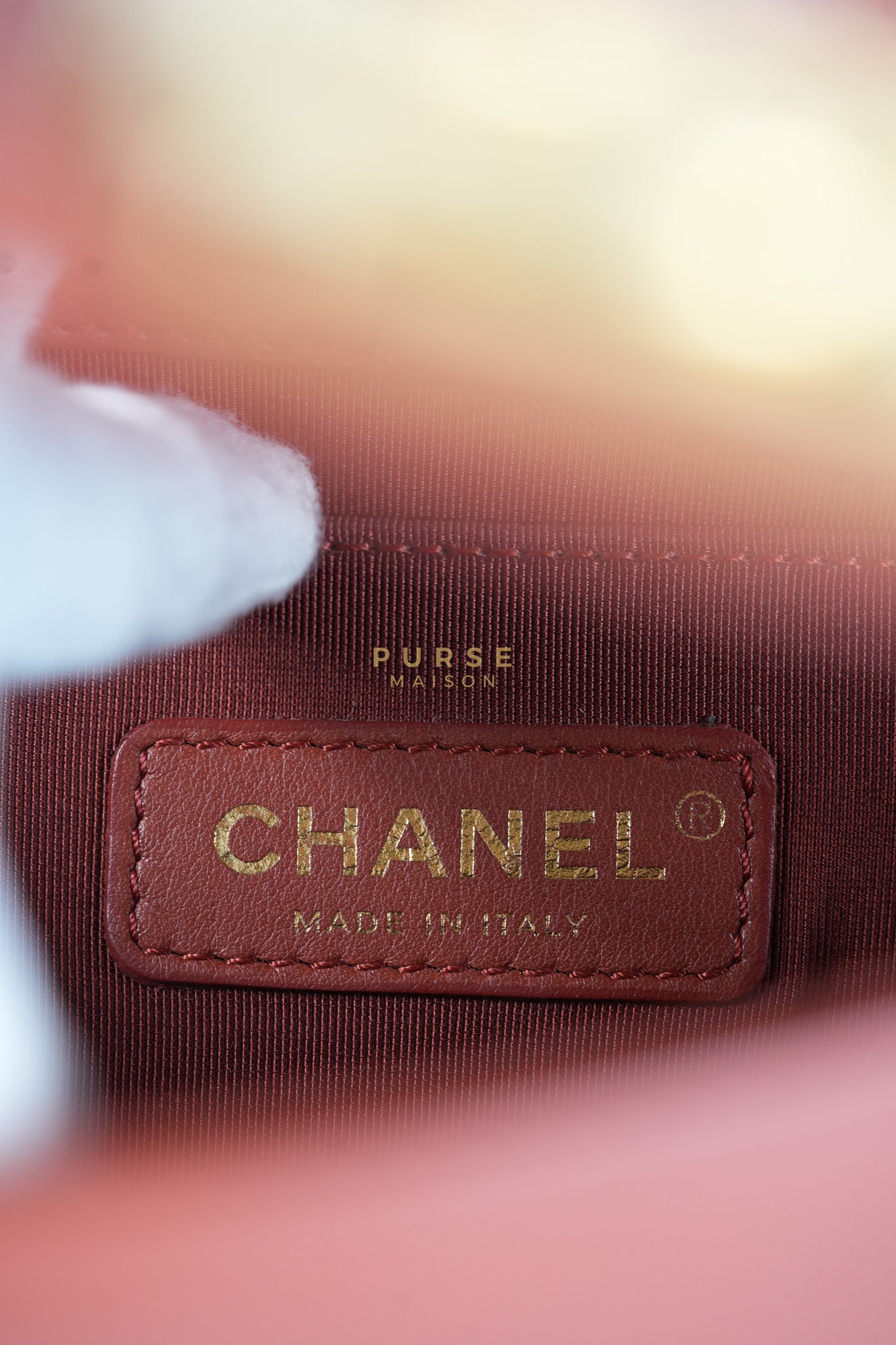 Le Boy Old Medium in Maroon Quilted Lambskin Leather & Aged Gold Hardware Series 25 | Purse Maison Luxury Bags Shop