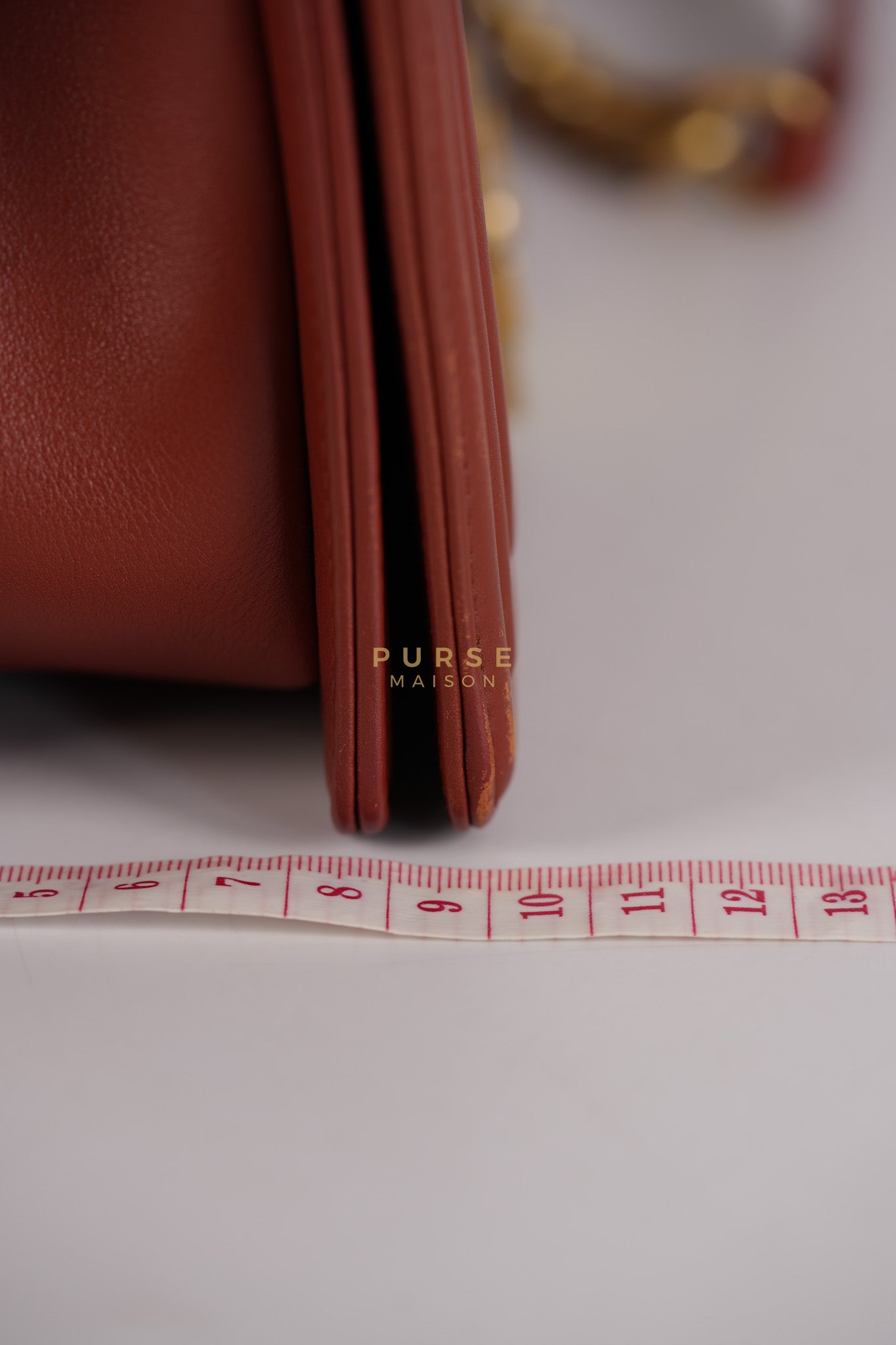 Le Boy Old Medium in Maroon Quilted Lambskin Leather & Aged Gold Hardware Series 25 | Purse Maison Luxury Bags Shop