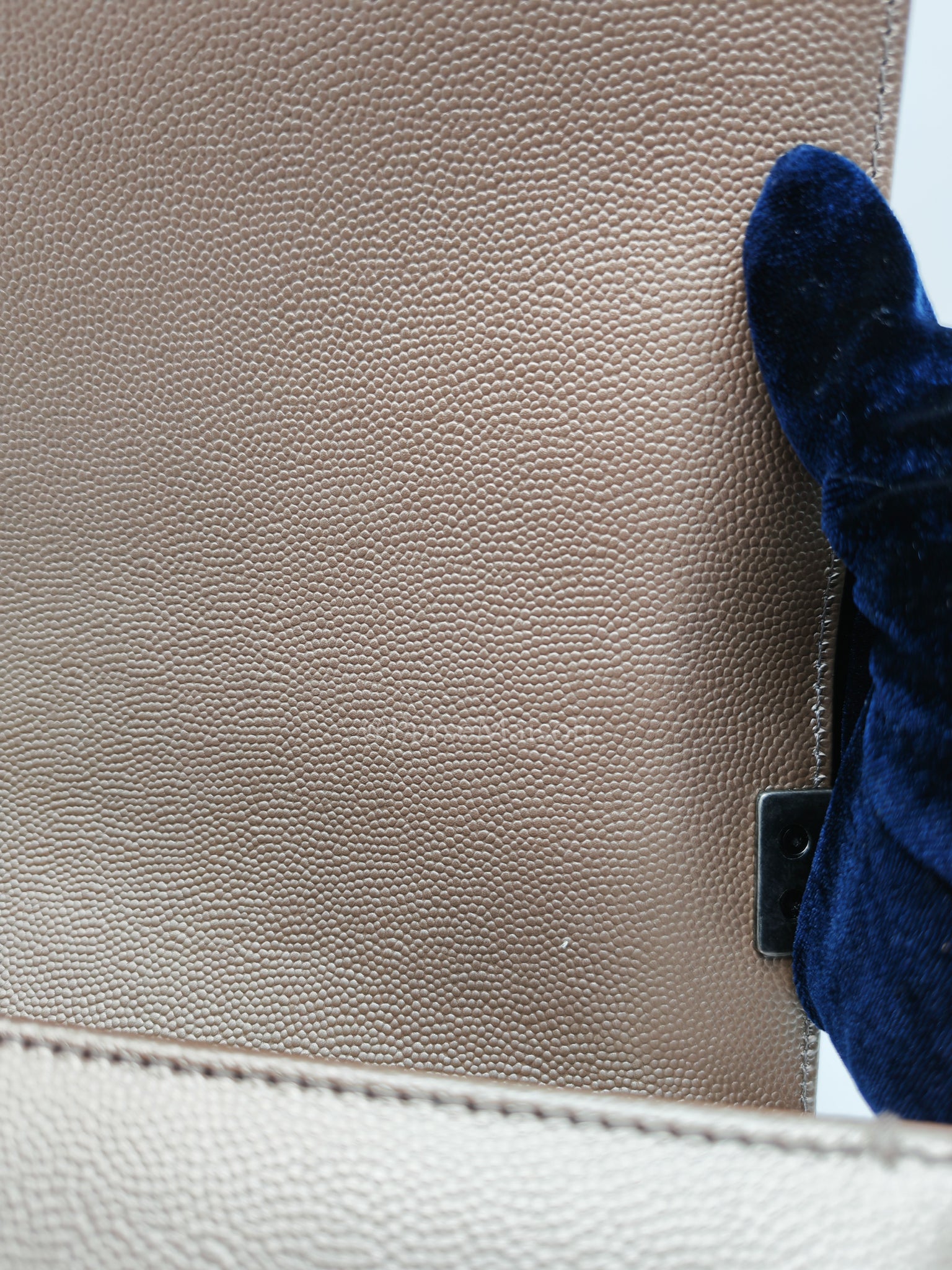 Le Boy old Medium in Metallic Bronze Caviar Leather & Ruthenium Hardware (Series 24) | Purse Maison Luxury Bags Shop