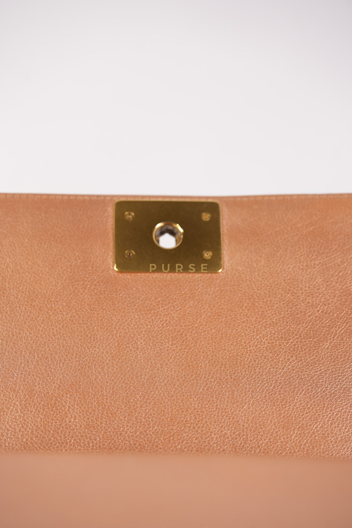 Le Boy Old Medium in Metallic Bronze Quilted Calfskin Leather and Gold Hardware Series 20 | Purse Maison Luxury Bags Shop