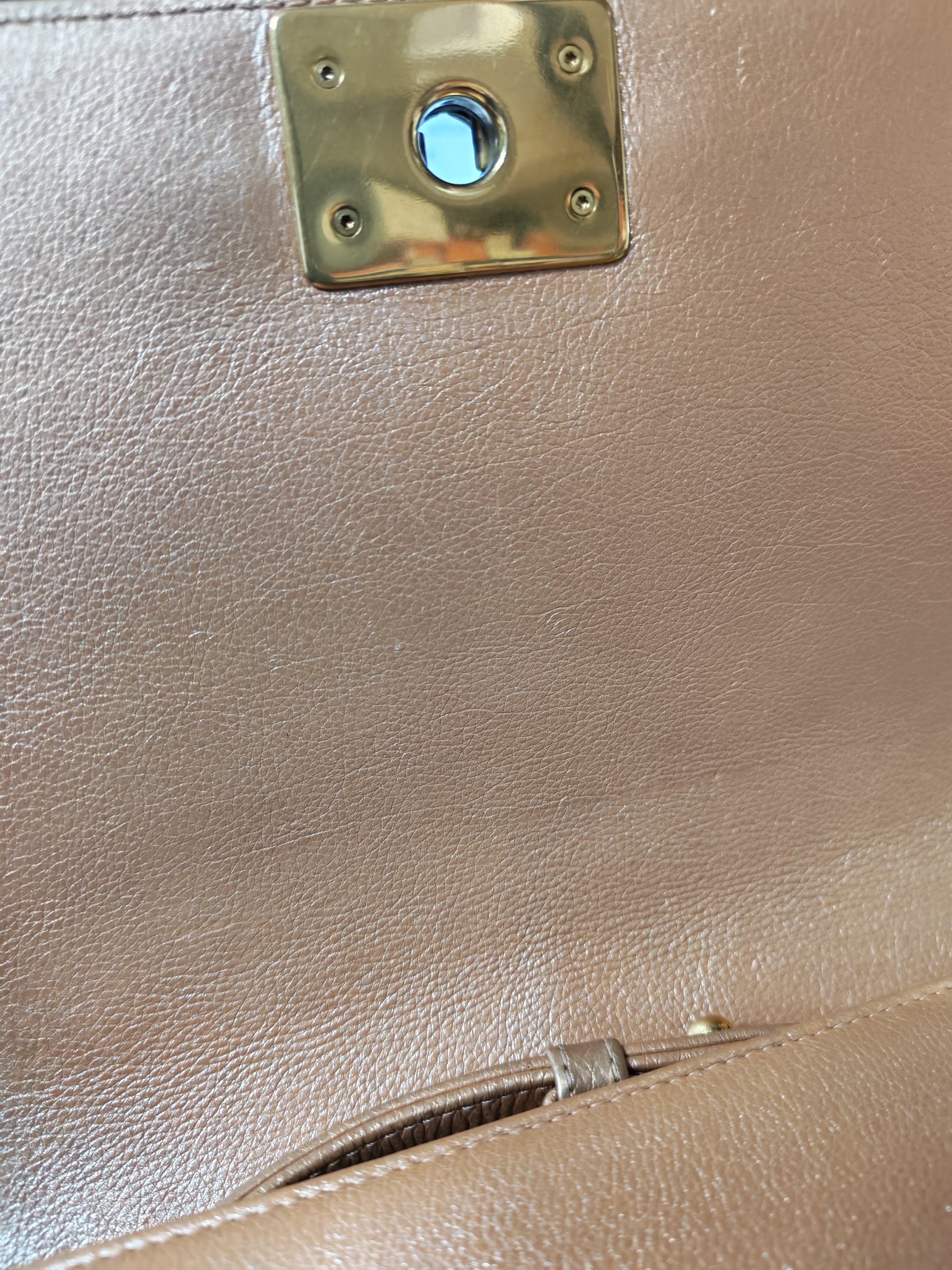 Le Boy Old Medium in Metallic Bronze Quilted Calfskin Leather and Gold Hardware Series 20 | Purse Maison Luxury Bags Shop