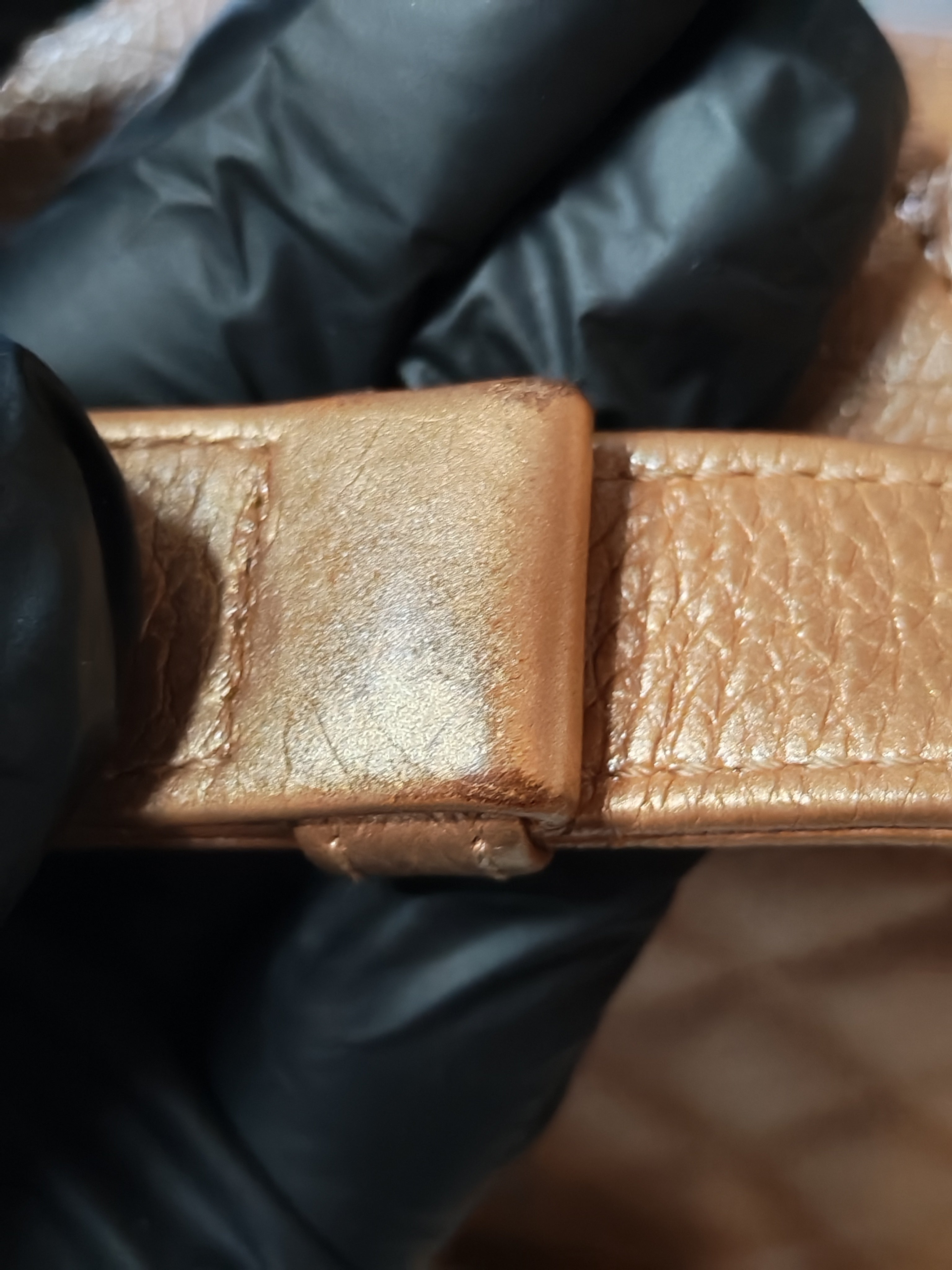 Le Boy Old Medium in Metallic Bronze Quilted Calfskin Leather and Gold Hardware Series 20 | Purse Maison Luxury Bags Shop