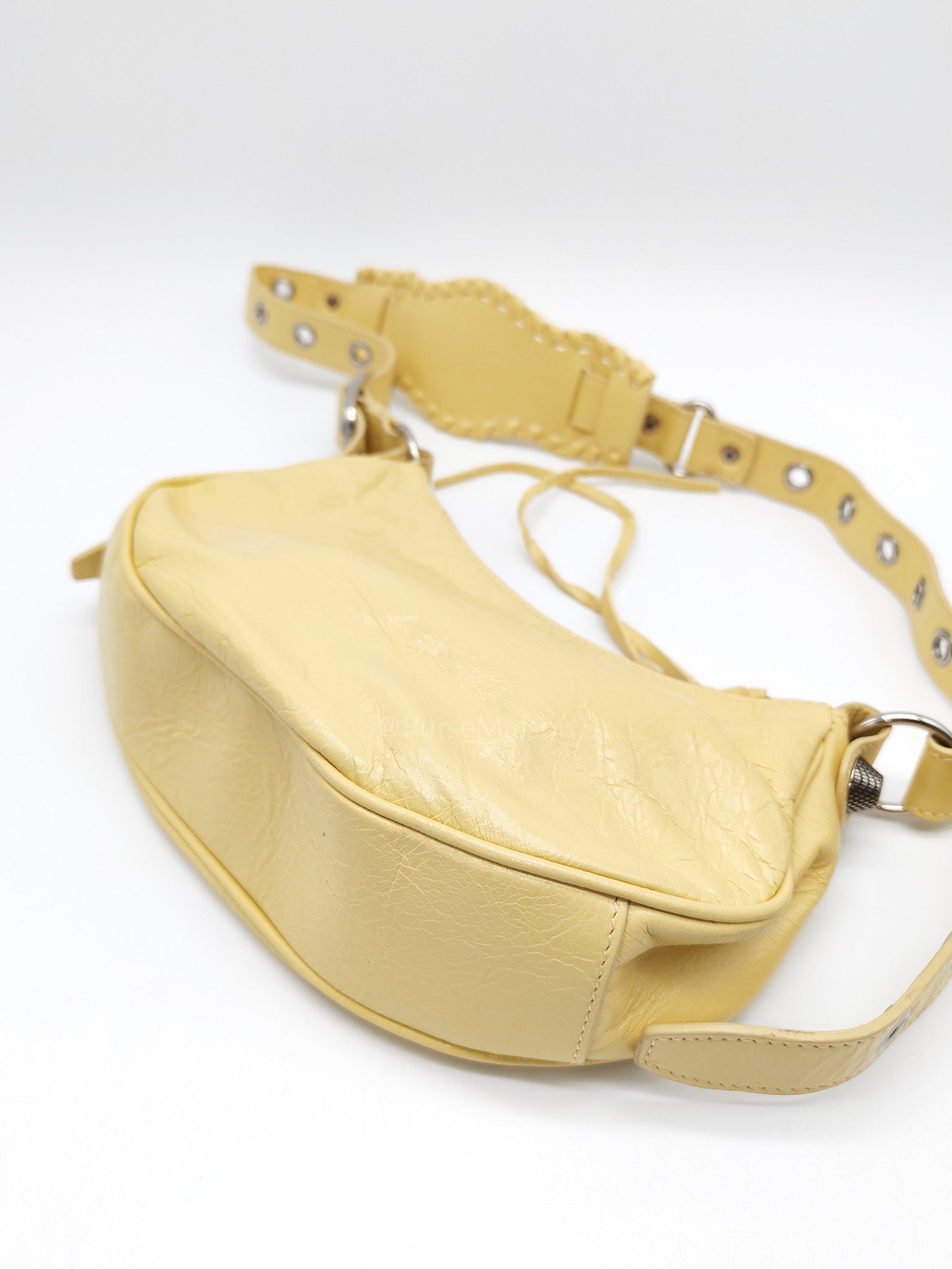 Le Cagole Butter Yellow Shoulder Bag | Purse Maison Luxury Bags Shop
